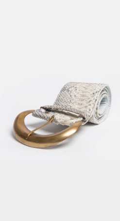 Leather Belt - Python